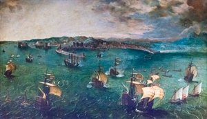 Csata a Nápolyi-öbölben alkotó: Pieter Bruegel the Elder