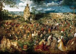 La Montee au Calvary (Kereszt kocsija) Idősebb Pieter Bruegel (vagy Piet Breugel vagy Pieter Bruegel vagy Brueghel) festménye alkotó: Pieter Bruegel the Elder