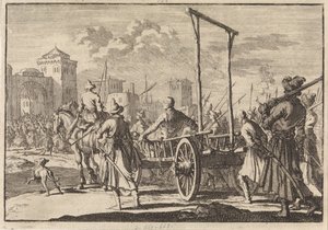 Stepan Razin és testvére, Frol megérkezése vasketrecbe Moszkvába, 1671, 1698