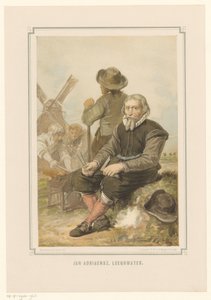 Jan Adriaanszoon Leeghwater malomgyártó munkában alkotó: Pieter Wilhelmus van de Weijer