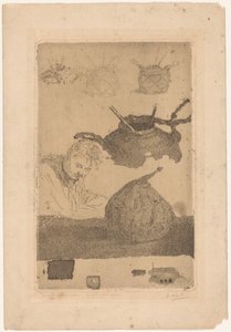 Első rézkarc-próbák (cím az objektumon) alkotó: Pieter Willem van Baarsel (signed by artist)