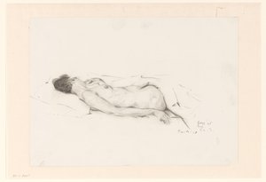 Meztelenül fekve alkotó: Pieter Willem van Baarsel