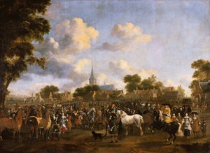 Horse Fair in Valkenburg, 1675 