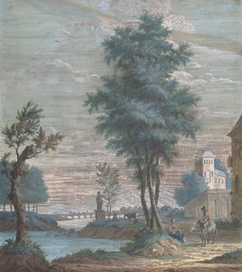 Olasz táj, 1769. alkotó: Pieter de Groot
