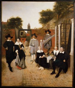 Holland család (olaj, vászon) alkotó: Pieter de Hooch