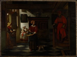 A spárgaárus, 1675-80 alkotó: Pieter de Hooch
