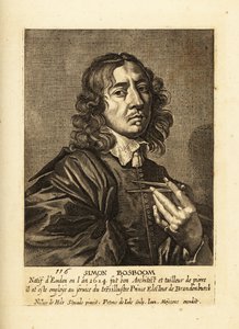 Simon Bosboom, holland aranykori építész és író portréja alkotó: Pieter de II Jode