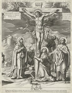 Krisztus keresztre feszítése, középső rész alkotó: Pieter de Jode (I)