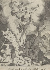 Álló van Christus Passie van Christus (sorozat címe) Passió és feltámadás (sorozat címe) alkotó: Pieter de Jode (I)