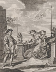 6. tábla: Ferdinánd átveszi Gent városának kulcsait, Guillielmus Becanus 