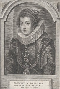 Bourbon Erzsébet spanyol királynő portréja, kb. 1632-44.