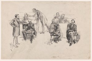 A képviselőház az alkotmányreform vitája során 1887-ben alkotó: Pieter de Josselin