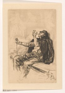 Ivó ember sétabottal alkotó: Pieter de Josselin