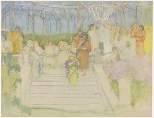 Tableau vivant Wilhelmina királynő 1901-es esküvője alkalmából