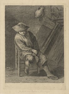 Ülő farmer kancsóval