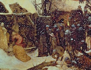 A bölcsek imádása a hóban alkotó: Pieter the Elder Bruegel