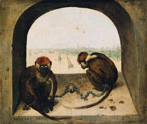 Két láncos majom alkotó: Pieter Bruegel the Elder