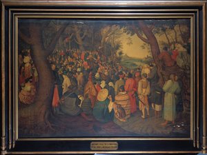 Keresztelő Szent János igehirdetése alkotó: Pieter Brueghel the Younger
