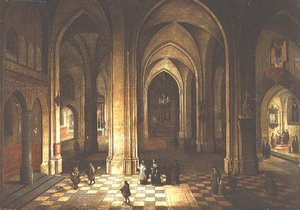 Templombelső éjszaka
