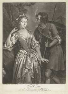 Catherine Clive színésznő Phyllida szerepében