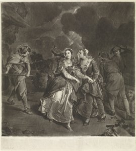 Susannah Maria Cibber színésznő Cordelia szerepében
