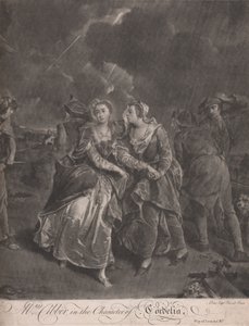 Mrs. Cibber Cordelia karakterében Lear király játékában, III