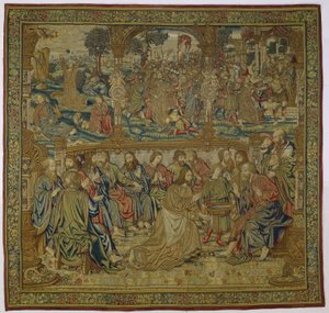A lábmosás Krisztus szenvedése (sorozat címe) alkotó: Pieter van Edingen