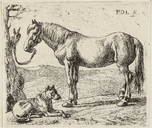 A ló és a kutya alkotó: Pieter van Laer