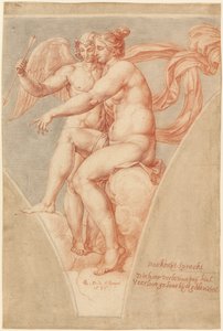Vénusz és Ámor (Raffaello után) alkotó: Pieter van Lint