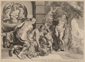 Erichthonius a kosarában alkotó: Pieter van Sompel after Sir Peter Paul Rubens