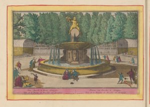 Bacchus szökőkútja az Aranjuez királyi palota kertjében Bacchus szökőkútja, Aranjues (cím a tárgyon) Theatrum Hispaniae (...) (sorozat címe)