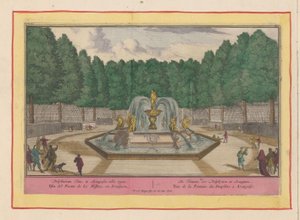 Fontein van de dolfijnen Aranjuezben De Fonteine ​​​​der Dolphynen, Aranguez Spanyol Színház (...) (sorozat címe) alkotó: Pieter van den Berge
