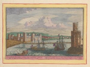 Kilátás a Torre del Oro-ra és Triana külvárosára Sevilla közelében Triane külvárosának Gesigtje, a Gulden Tooren és a Guadalquivir feletti híd (cím az objektumon) Theatrum Hispaniae (...) (sorozat címe)