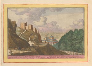 Kilátás az Alcazabára és a granadai katedrálisra A Rooden Tooren kastély gesigtje és a Granades Hoofdkerk (cím a tárgyon) Theatrum Hispaniae (...) (sorozat címe) alkotó: Pieter van den Berge