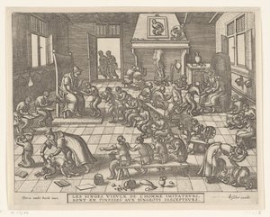 Apenschool Apenspel (sorozat címe) alkotó: Pieter van der Borcht (I)