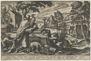 Szent Antal megkísértése alkotó: Pieter van der Borcht (I)