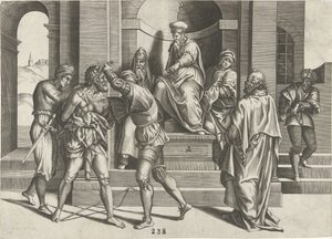 Keresztelő János bebörtönzése alkotó: Pieter van der Heyden