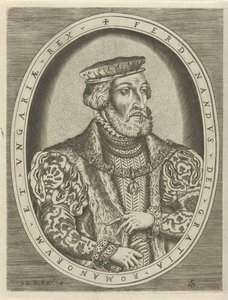 Habsburg I. Ferdinánd német császár portréja Uralkodók portréi (sorozat címe) alkotó: Pieter van der Heyden