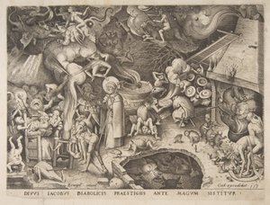 Szent Jakab és a mágus Hermogenes, 1565. alkotó: Pieter van der Heyden