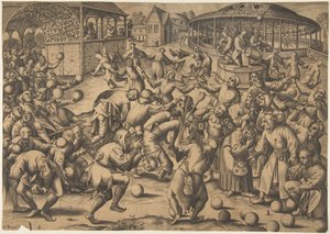 A Bolondok Ünnepe, 1570 után. alkotó: Pieter van der Heyden