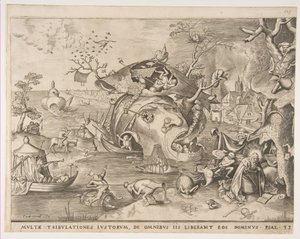 Szent Antal megkísértése, 1556. alkotó: Pieter van der Heyden