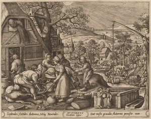 Ősz alkotó: Pieter van der Heyden after Hans Bol