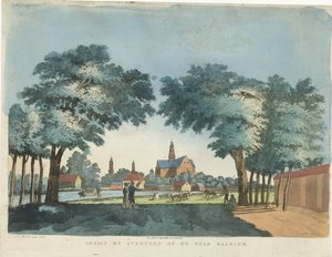Haarlem kilátása Overveenből Overveen kilátása Haarlem városára (cím a tárgyon) alkotó: Pieter van der Meulen