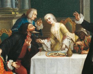 "The snack with the masks"" Commedia dell