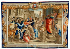 Lisztrai áldozatot ábrázoló 17. századi kárpit alkotó: Pietro 1579 1669 Fevère