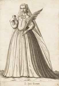 A római menyasszony menyasszony, kb. 1580. alkotó: Pietro Bertelli.