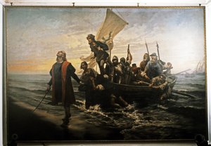 Kolumbusz partraszállása Amerikában. 1492.
