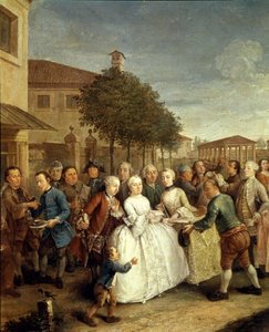 Buli a Villa Widmannban, 1750 körül (olaj, vászon) alkotó: Pietro Longhi