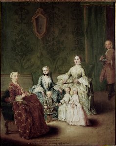 A Sagredo család portréja. Pietro Longhi (1702-1785) festménye alkotó: Pietro Longhi