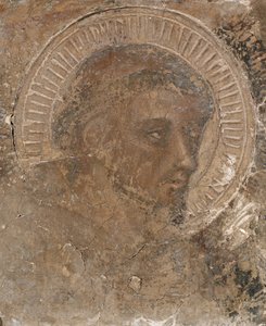 Egy ferences feje, 1319-47. alkotó: Pietro Lorenzetti